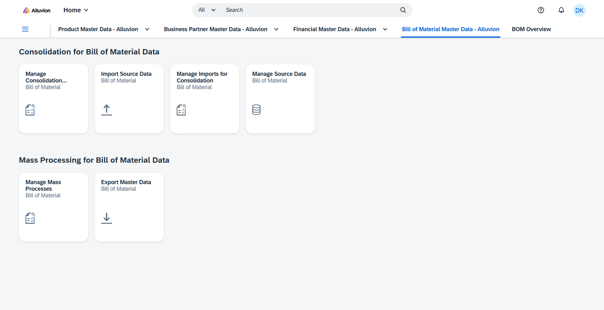 MPP BOM Maintenance Fiori