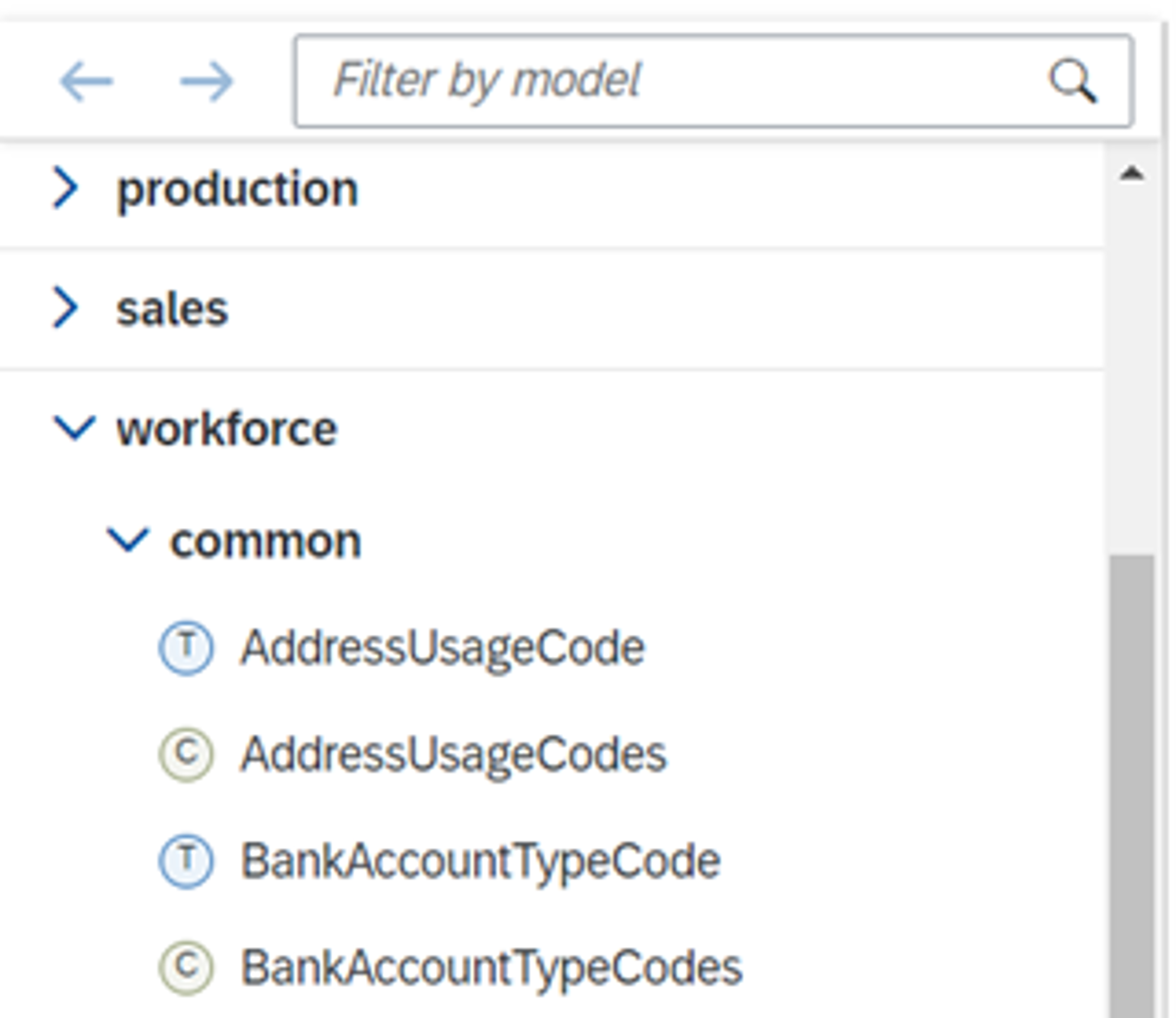 A Glimpse Of Some Supported Fields In The One Domain Model