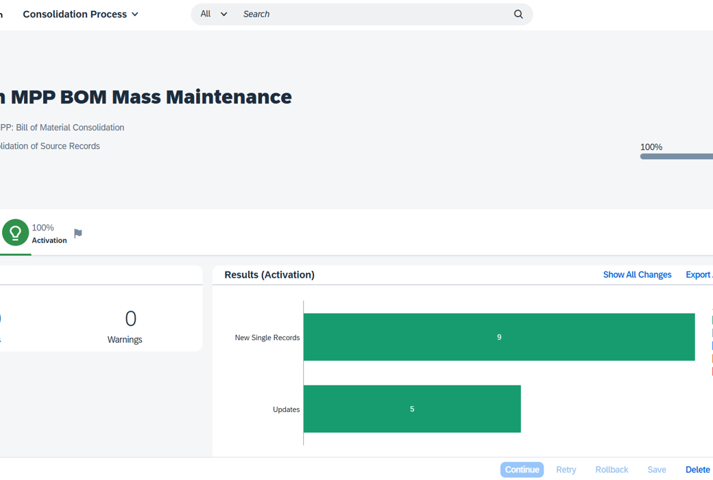 MPP BOM Maintenance Activation