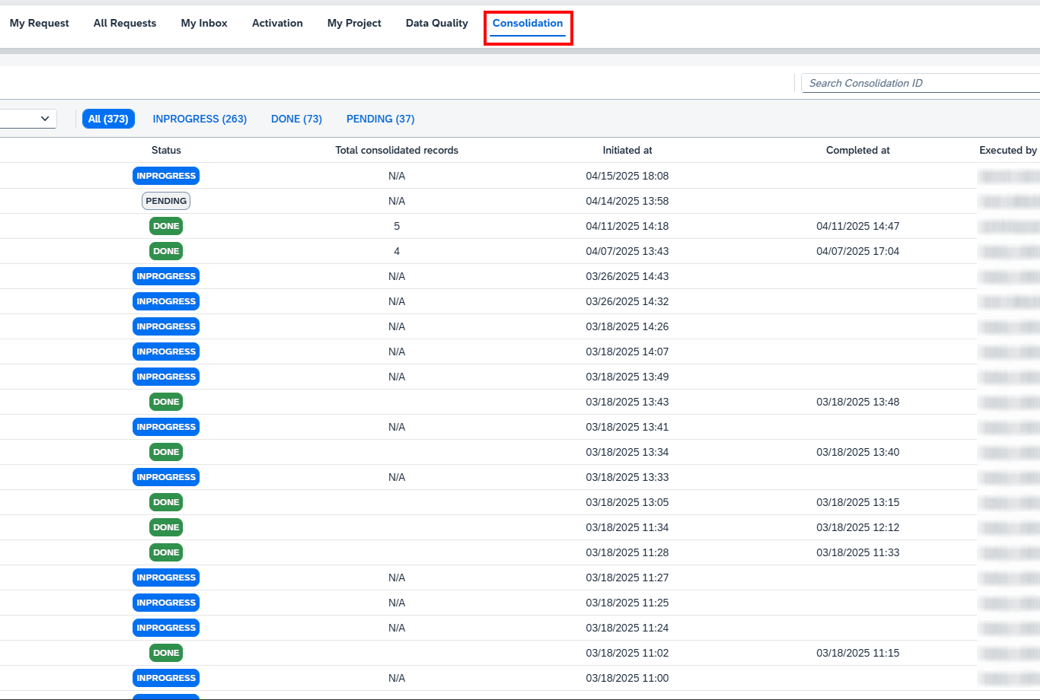 Simple Mdg Interface SimpleMDG Consolidation and Mass Processing